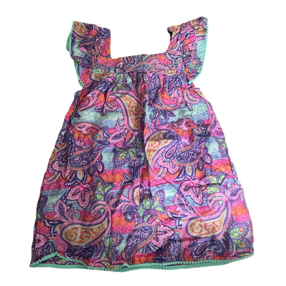EUC OndadeMar Girls XS Colorful Paisley Coverup